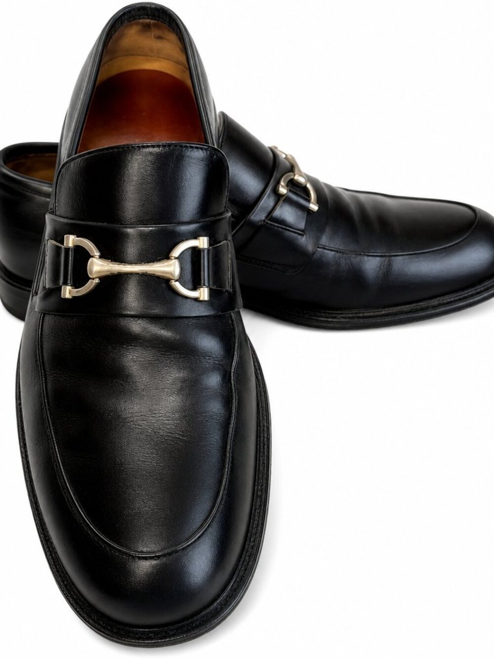 Preloved Johnston & Murphy Black Meade Loafers Men’s Size 9.5M – Classic Leather